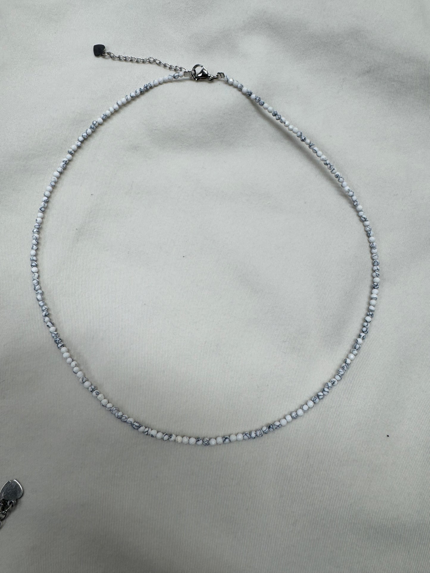 Dainty 2mm Faced Crystal Calm Mix Necklace Trio