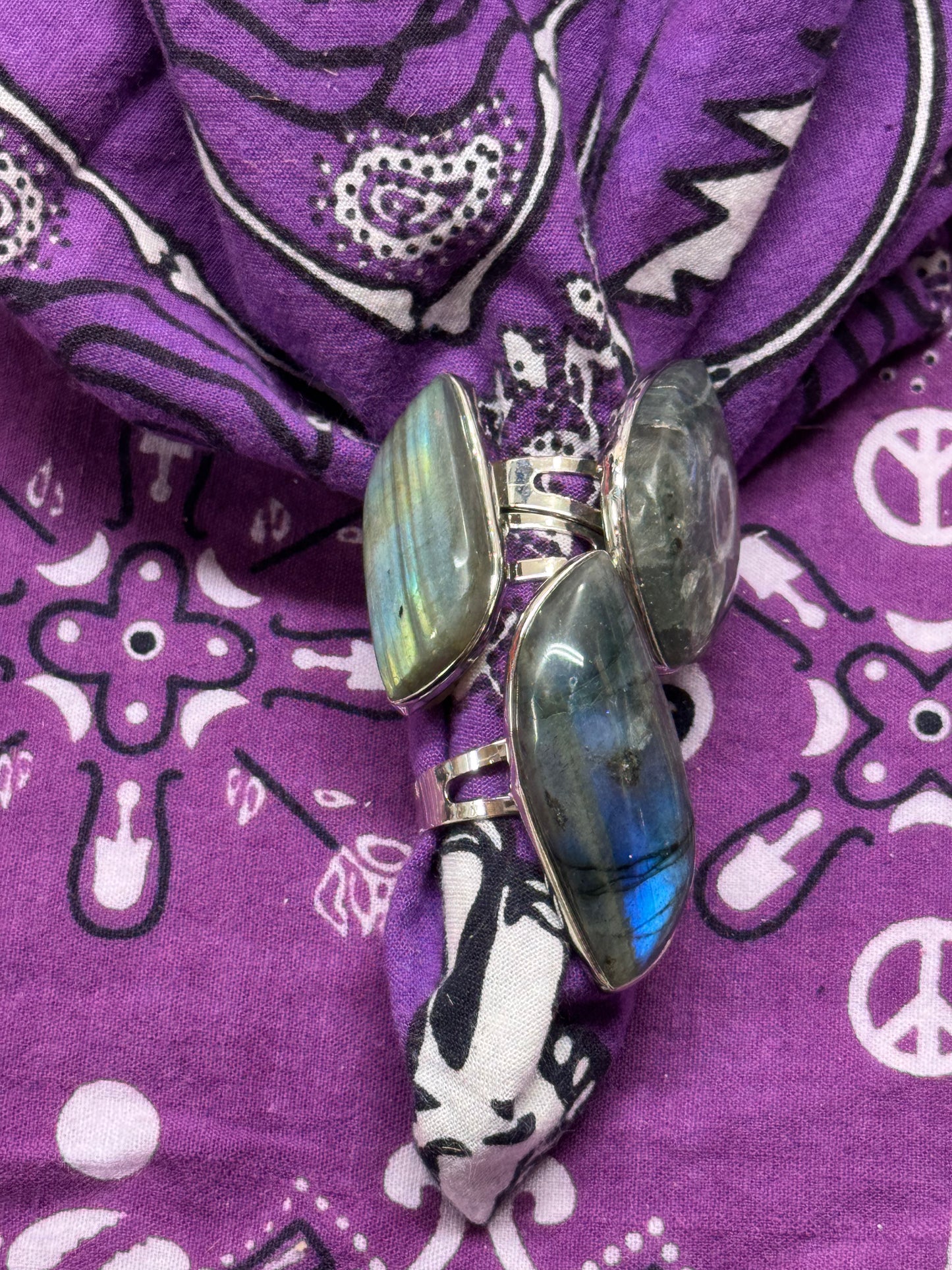 Labradorite Adjustable Ring