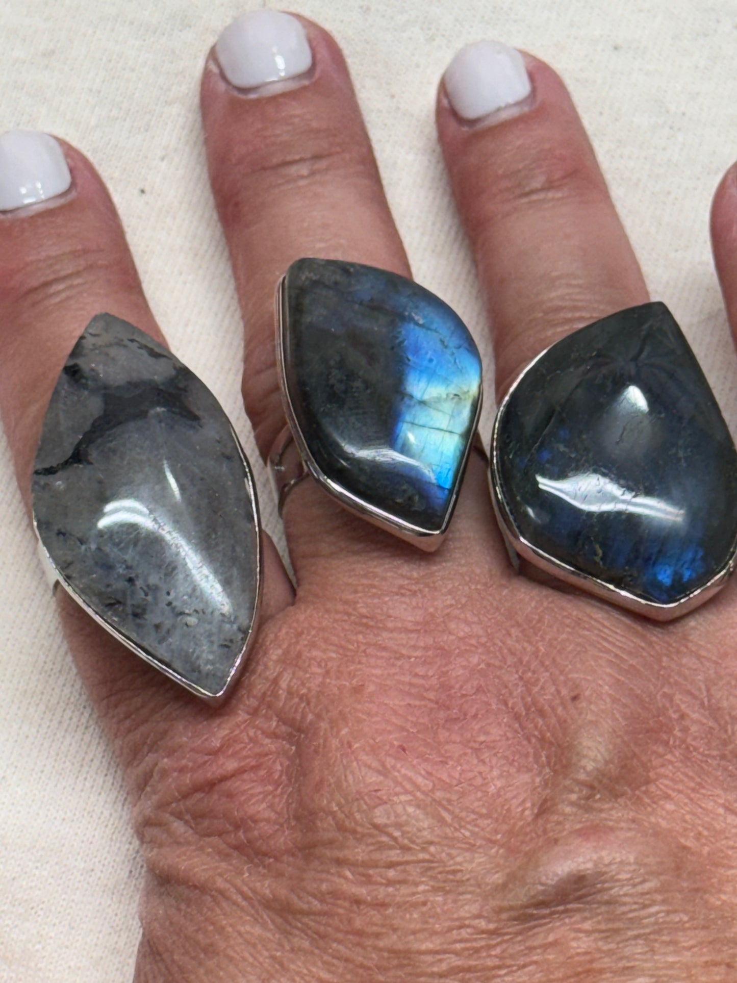 Labradorite Adjustable Ring