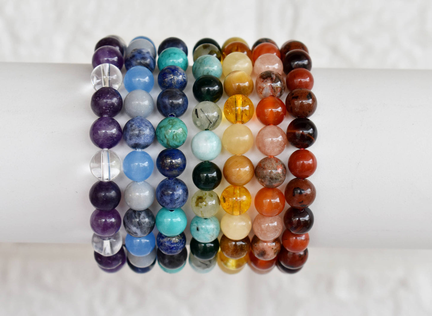 Pack of 7 Chakra's Bracelets | Chakra's Gemstone Bracelets