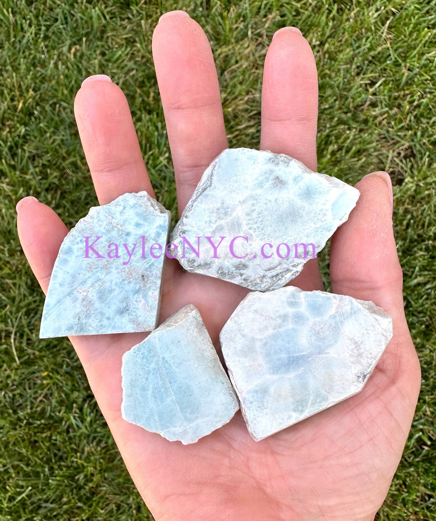 Wholesale Lot 1 lb Natural Larimar Slabs Crystal Healing Ene