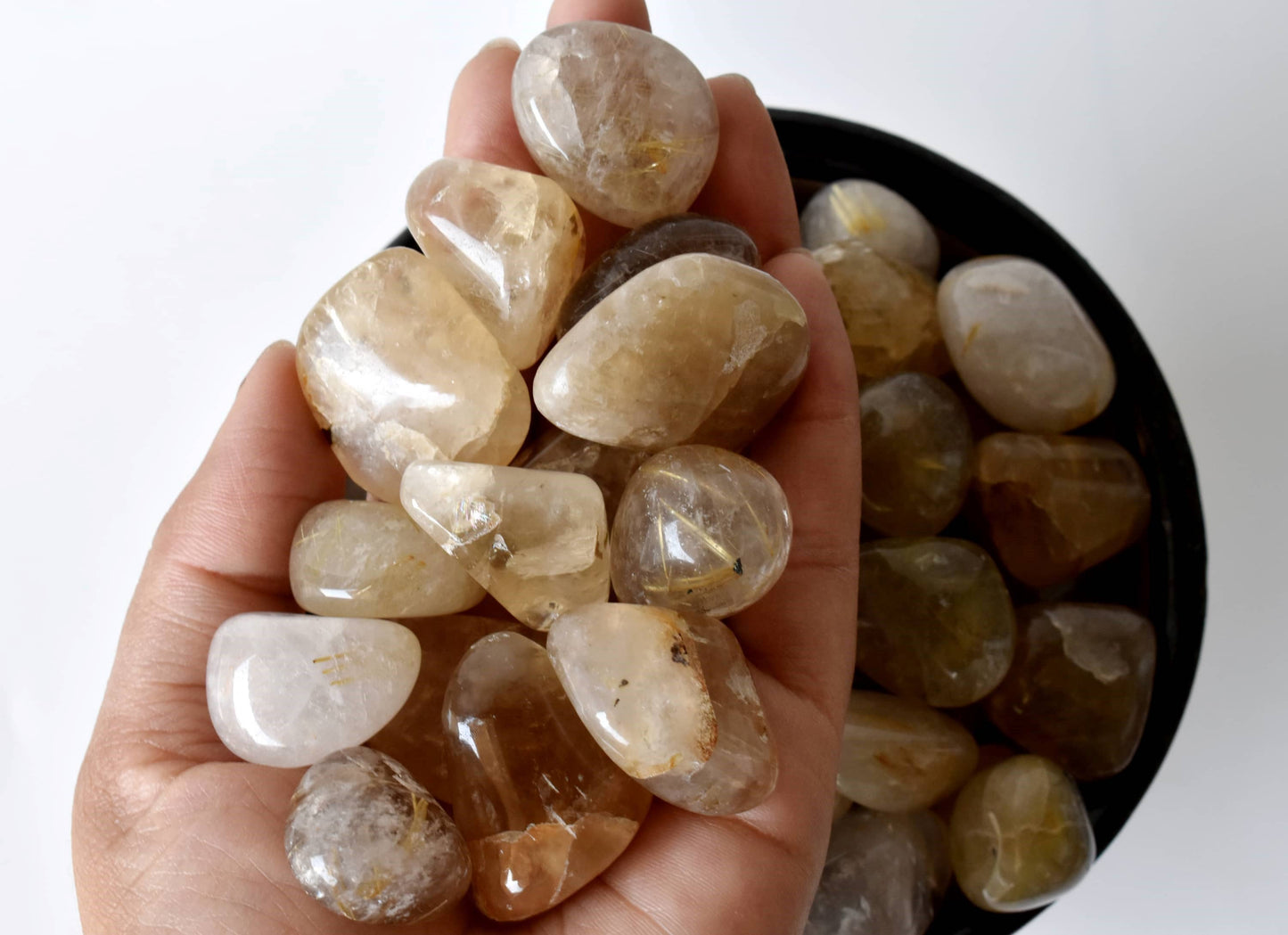1 Golden Rutile Tumbled Stone Healing Crystals