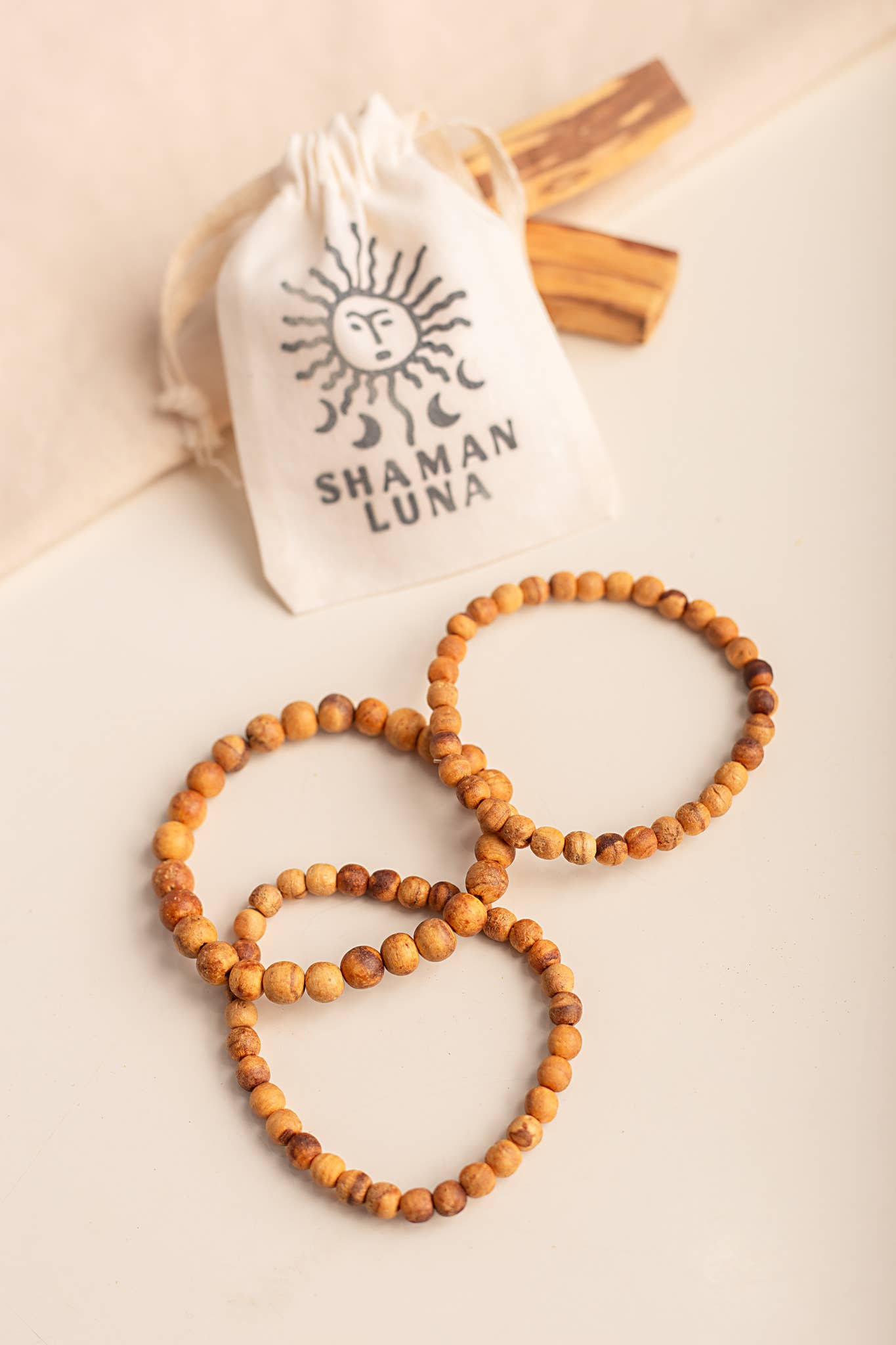 Palo Santo bracelet, Peru, natural, aromatic, protection 1ud