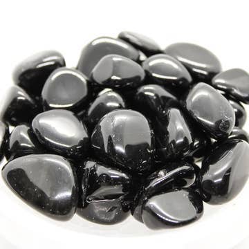 Black Obsidian Tumbled 20-30mm 1.10lbs