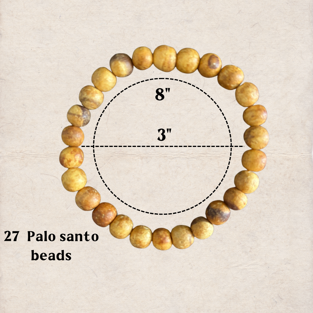 Palo Santo bracelet, Peru, natural, aromatic, protection 1ud