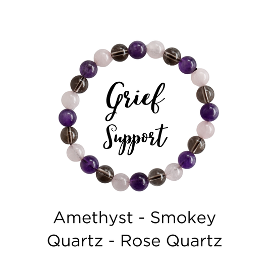 GRIEF Support Crystal Bracelet Intention Bracelet
