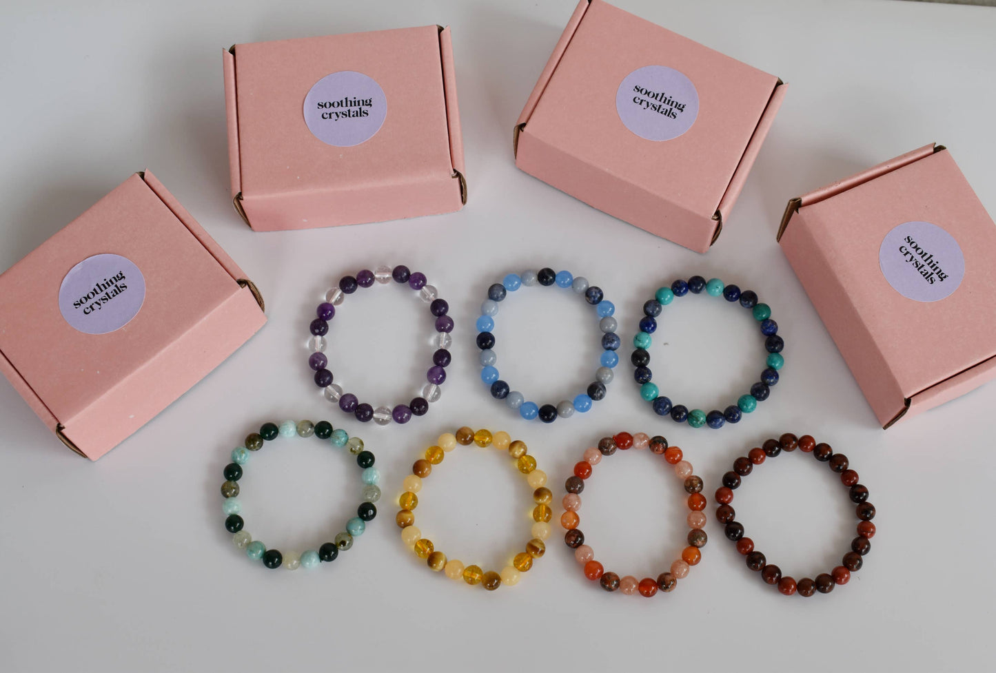 Pack of 7 Chakra's Bracelets | Chakra's Gemstone Bracelets
