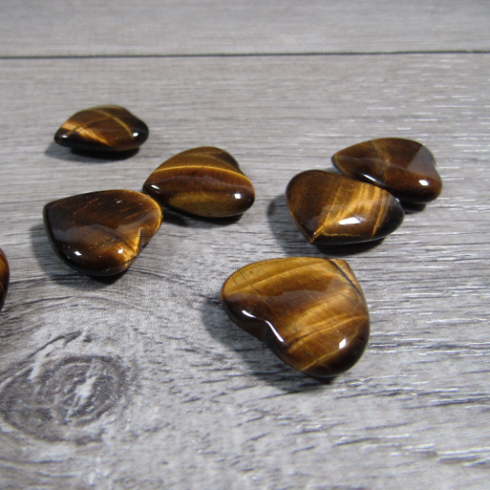 Gemstone Heart Carvings 20mm – Bulk Crystal Heart Stones