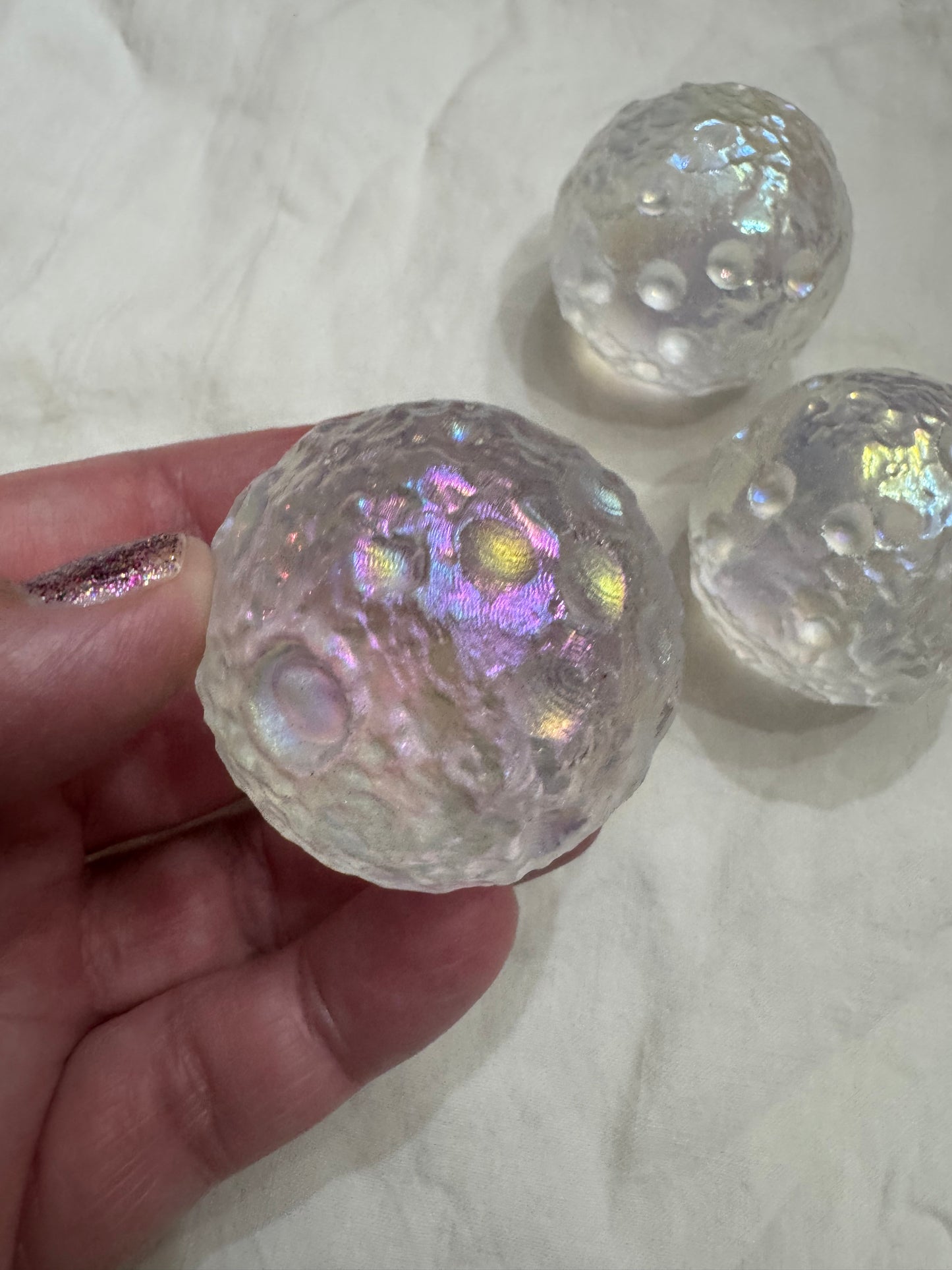 Angel Aura Quartz Full Moon Sphere Crystal Balls 🌕