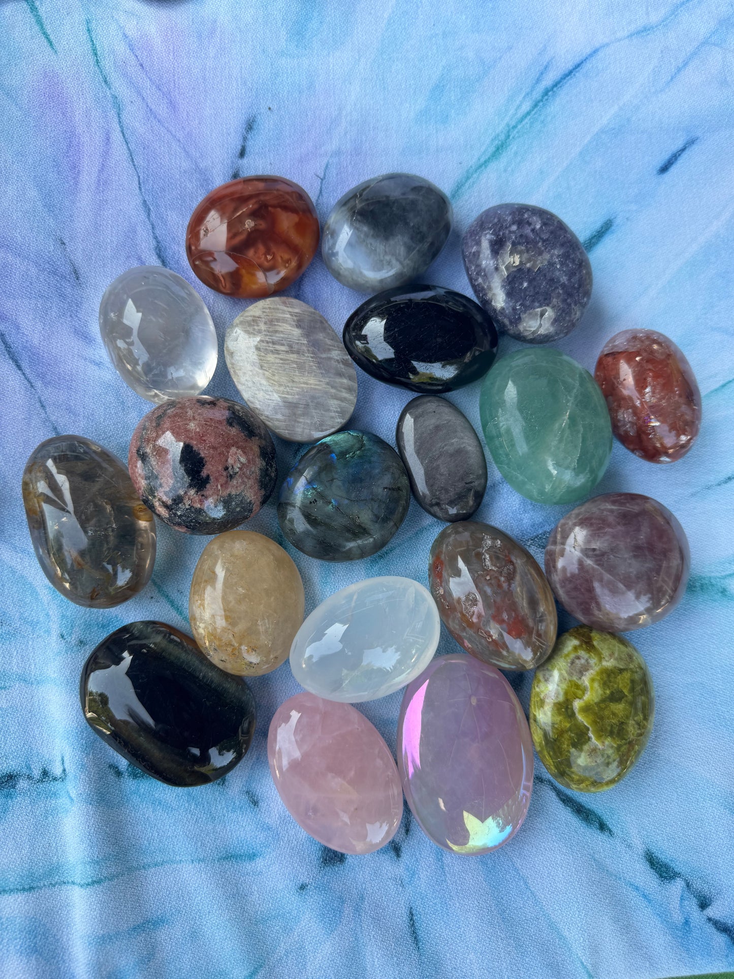 Crystal Palm Stone Choices - Variety Crystal Stones for Selection