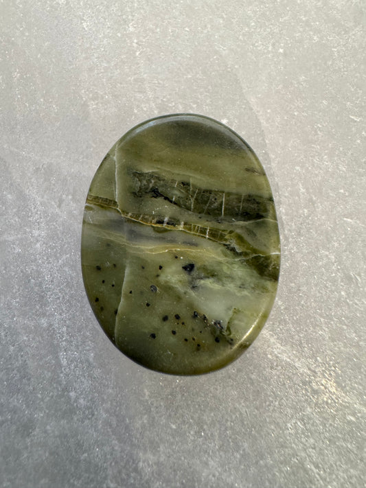 Serpentine Worry Pocket Stone