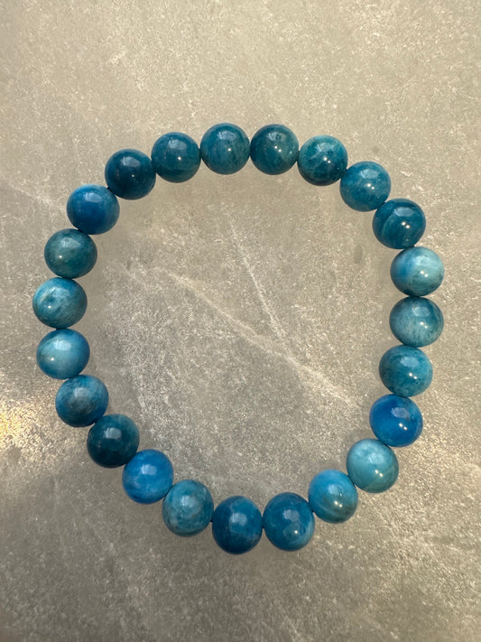 Blue Apatite Stone Bracelet