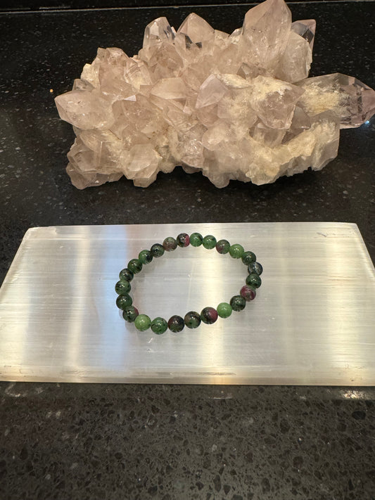 Ruby Zoisite Bracelet 8mm