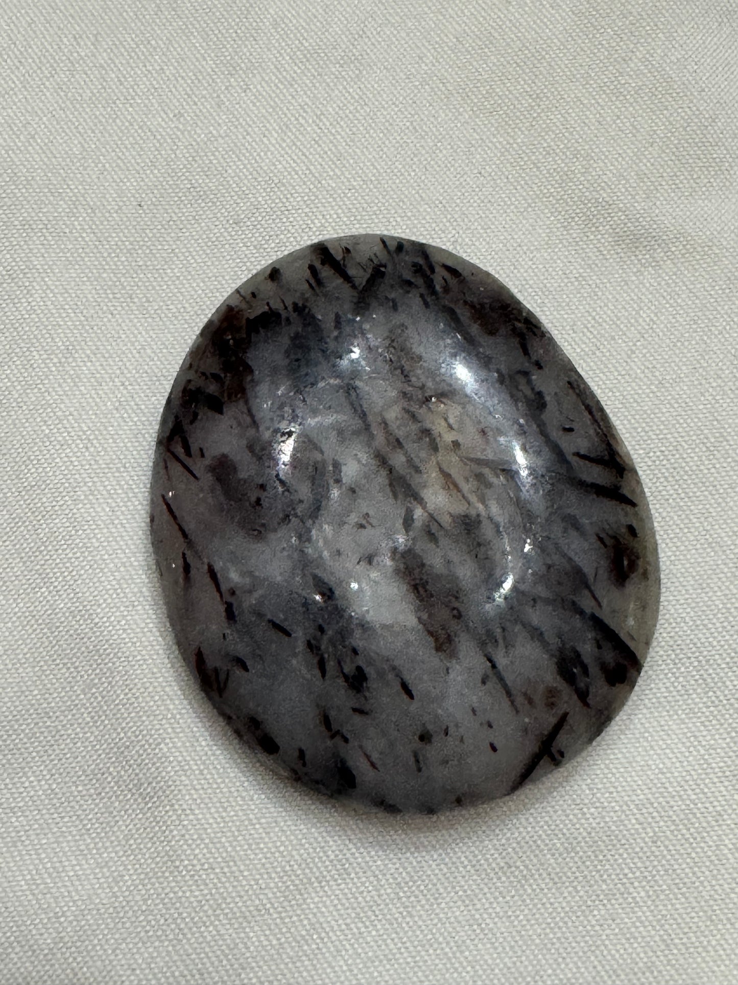 Astrophyllite Crystal Smooth Flat Stone Pocket Palm