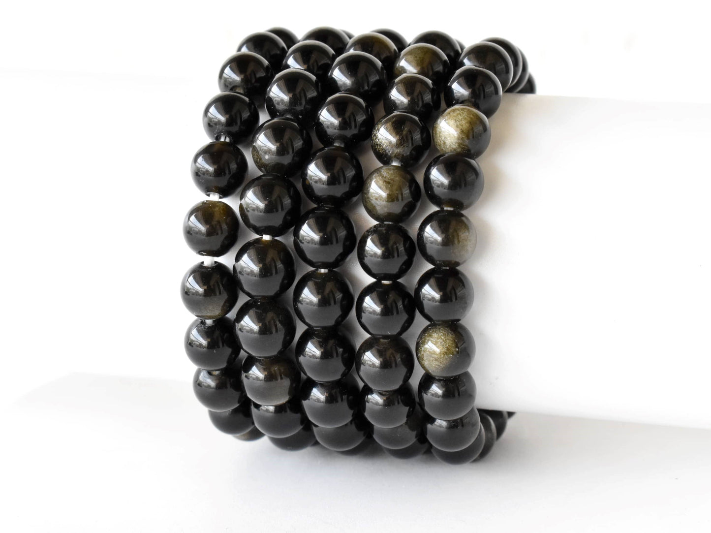 Golden Obsidian Crystal Bracelet 8mm