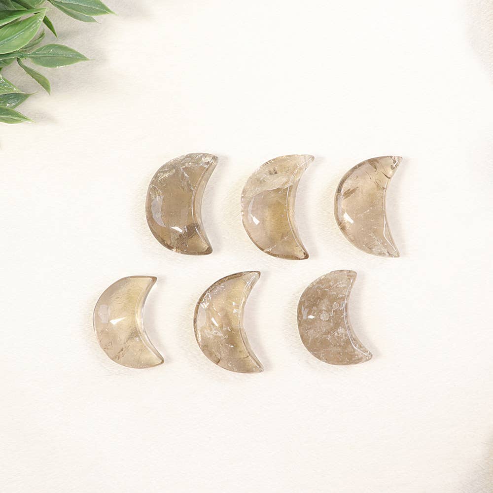 Smoky Quartz Mini Half Moon  | Smoky Quartz Crystal