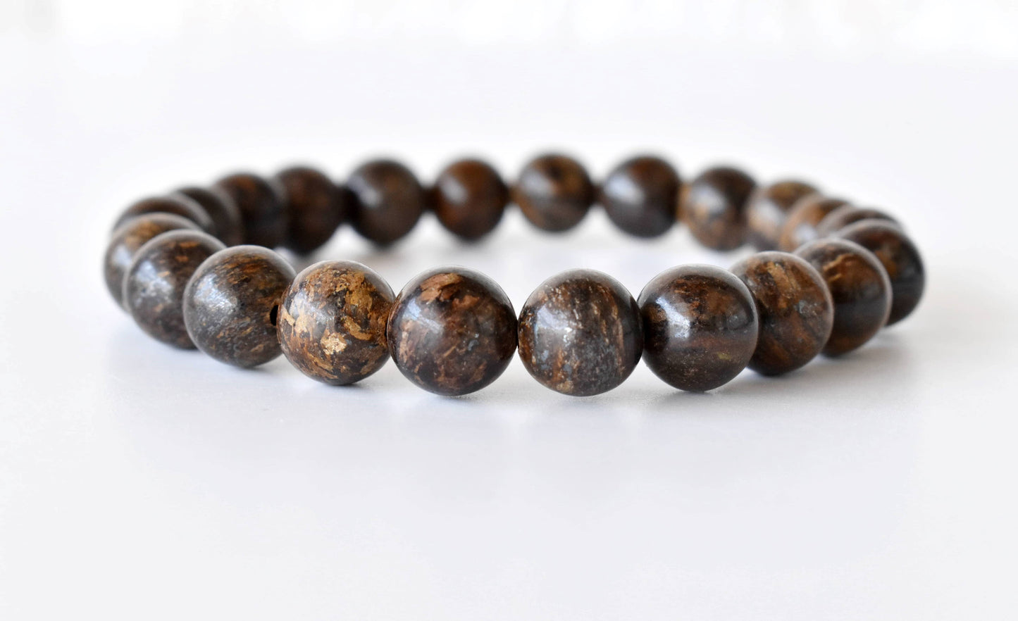 Bronzite Crystal Gemstone Bracelet 8mm