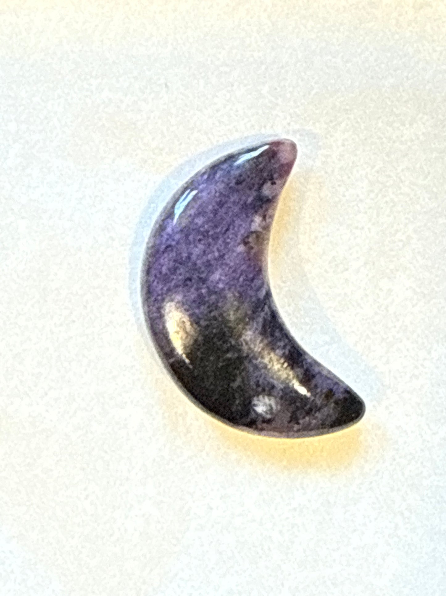 Charoite Crystal Pocket Crescent Moon 🌙
