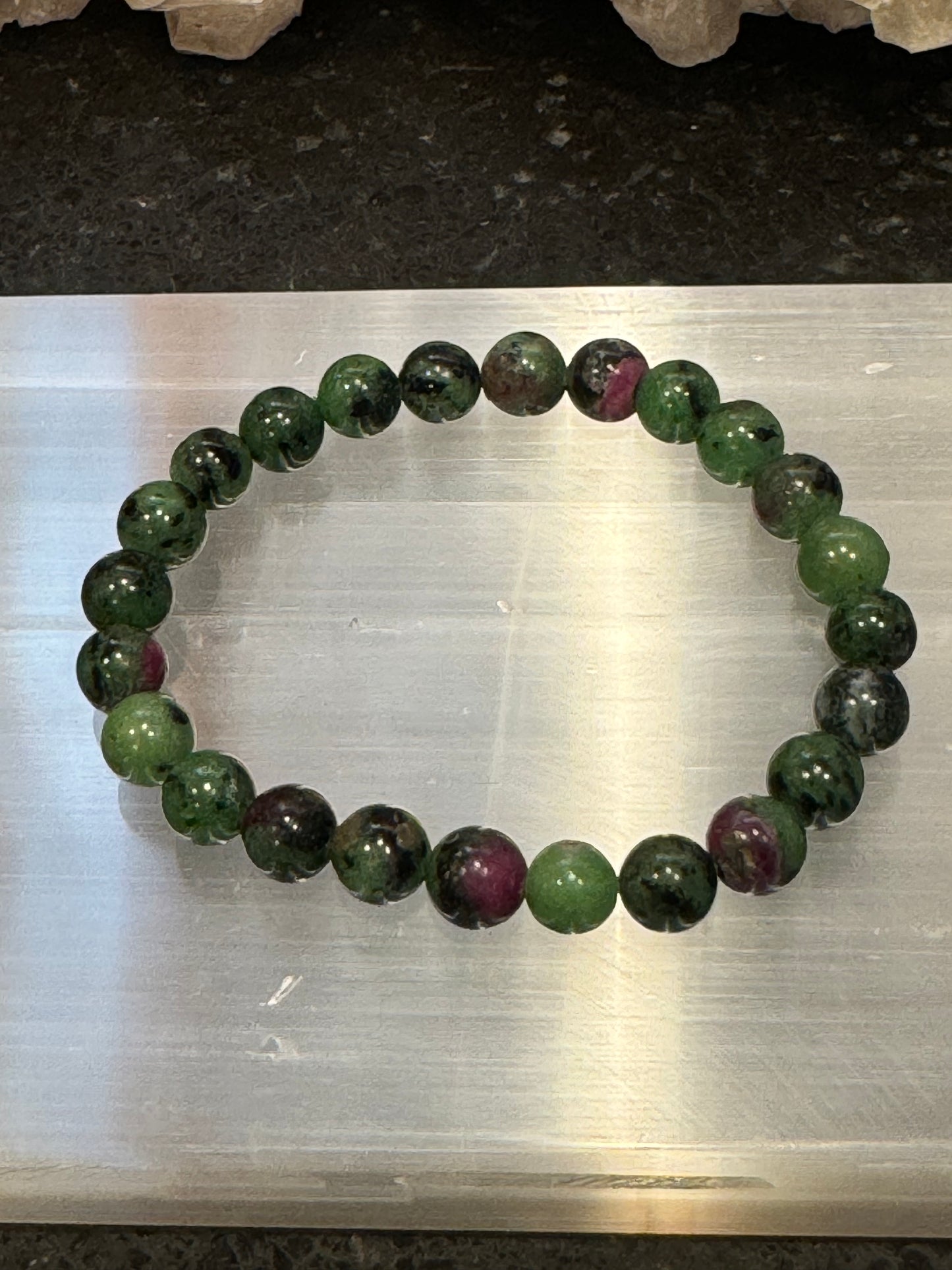 Ruby Zoisite Bracelet 8mm