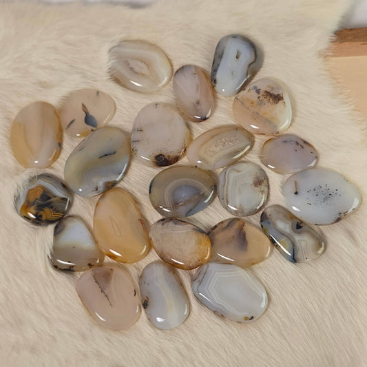 Agate Flat Palms .5kg ~ Bulk Polished Tumbles Crystals
