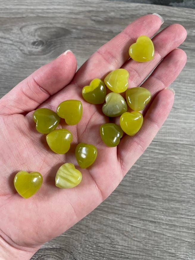 Gemstone Puffy Heart 15mm – Mini Crystal Hearts for Retail