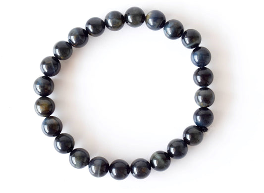 Blue Tiger Eye Crystal Bracelet 8mm