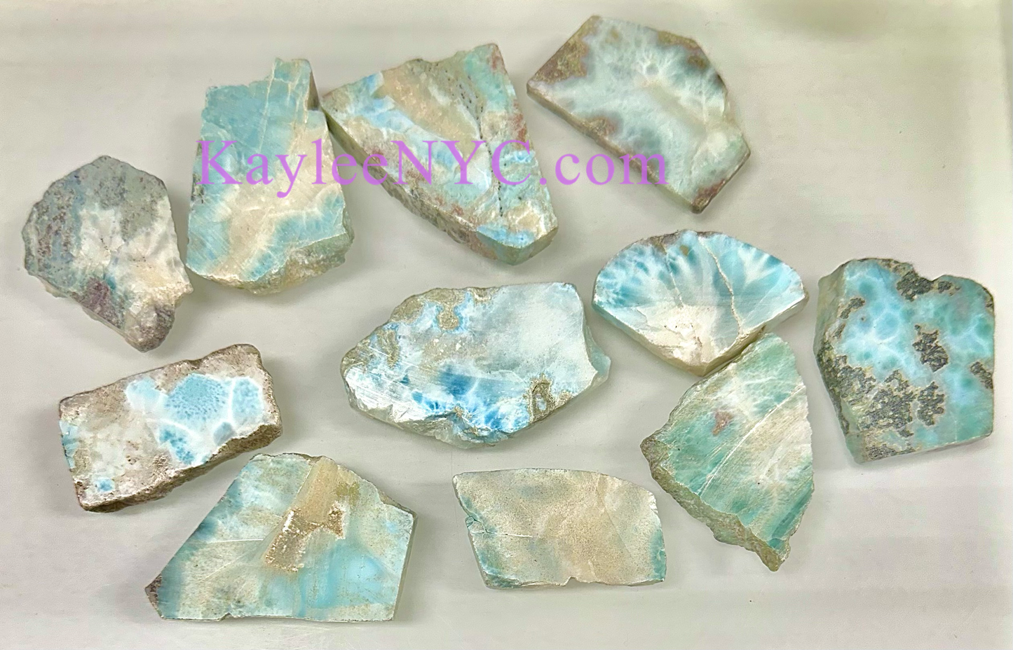 Wholesale Lot 1 lb Natural Larimar Slabs Crystal Healing Ene