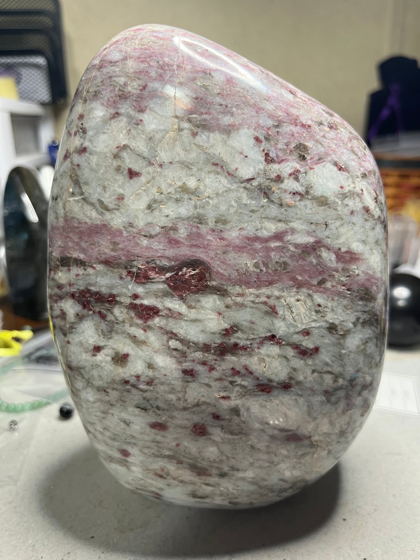 Huge Heavy Rubellite Freeform