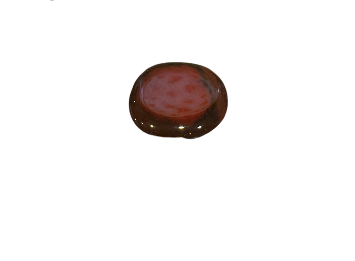 Carnelian Crystal Flat Smooth Stone