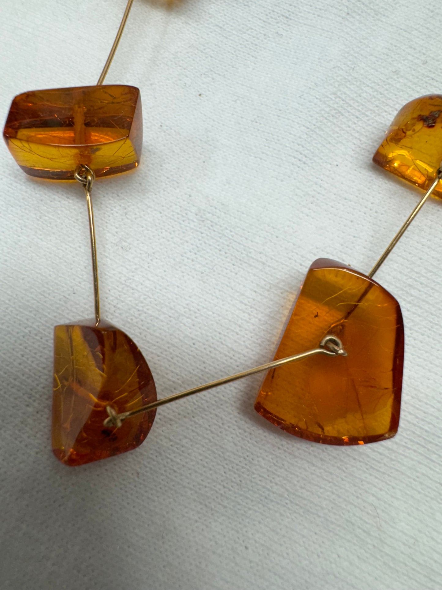 Modern Amber Necklace