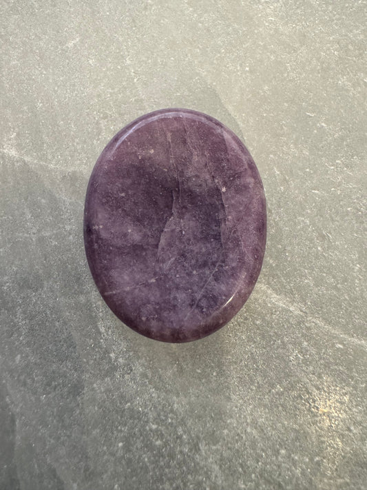 Lepidolite Worry Pocket Stone