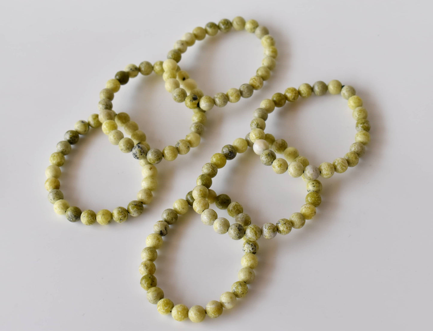 Serpentine Crystal Gemstone Bracelet 8mm