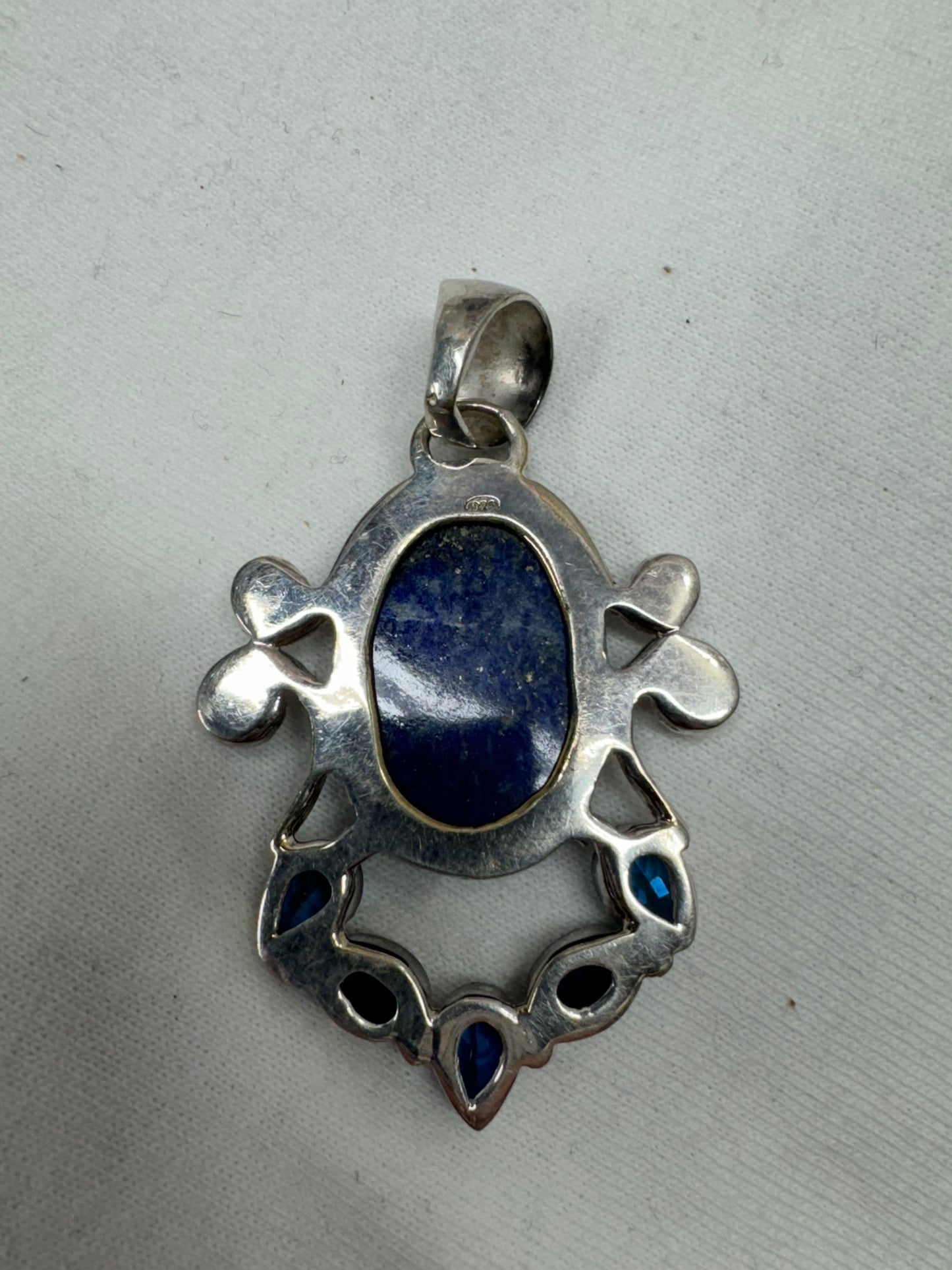 Lapis and Sterling Pendant- on hold for Patty