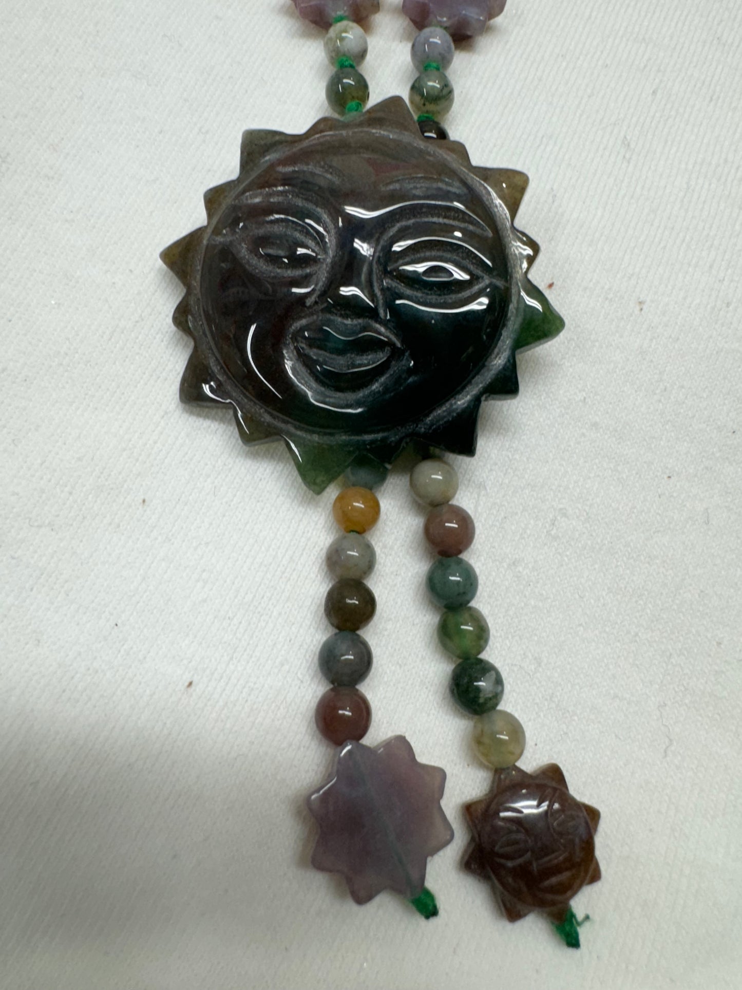 Agate Sun Necklace on hold- Ariyana