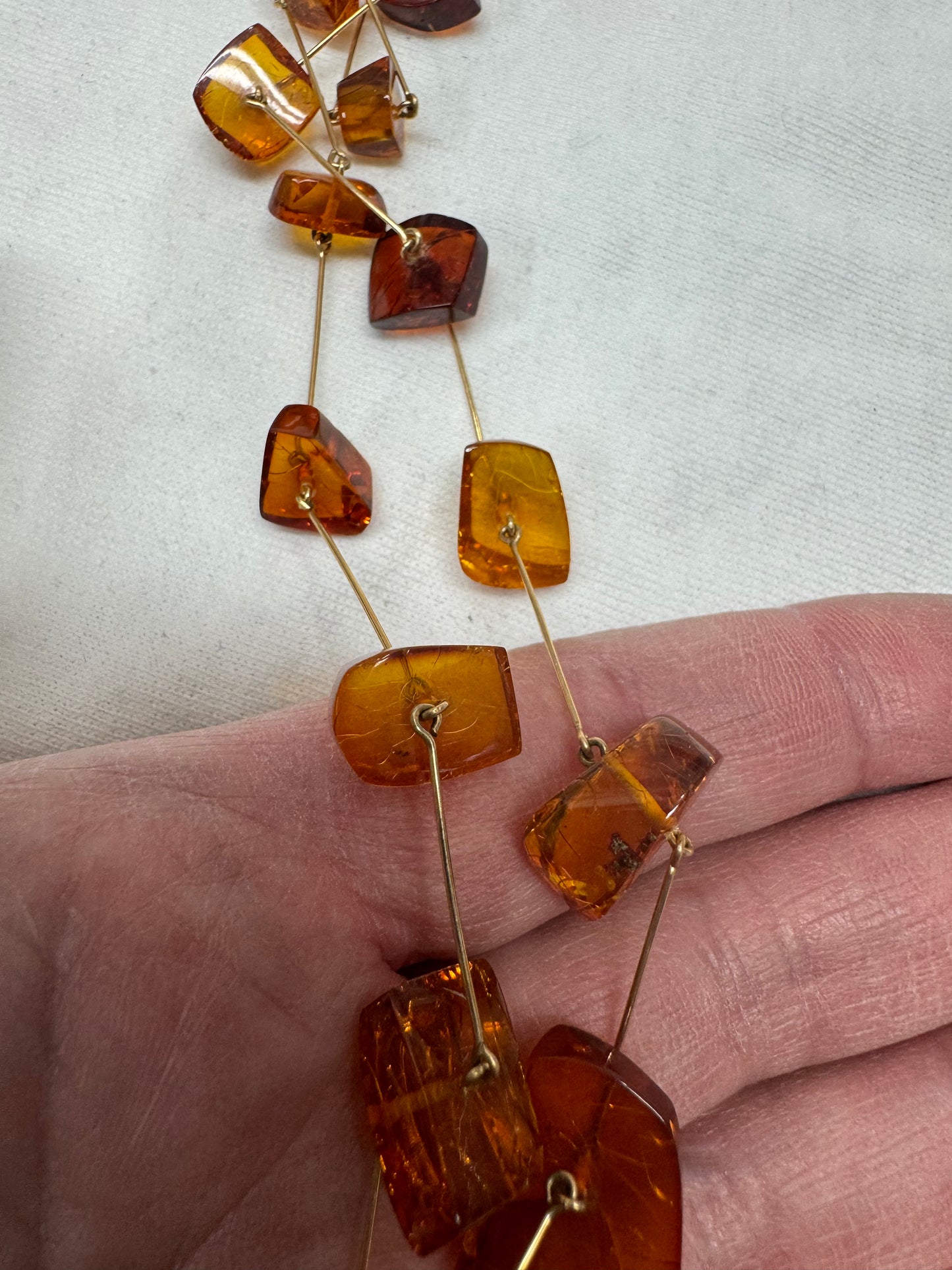 Modern Amber Necklace