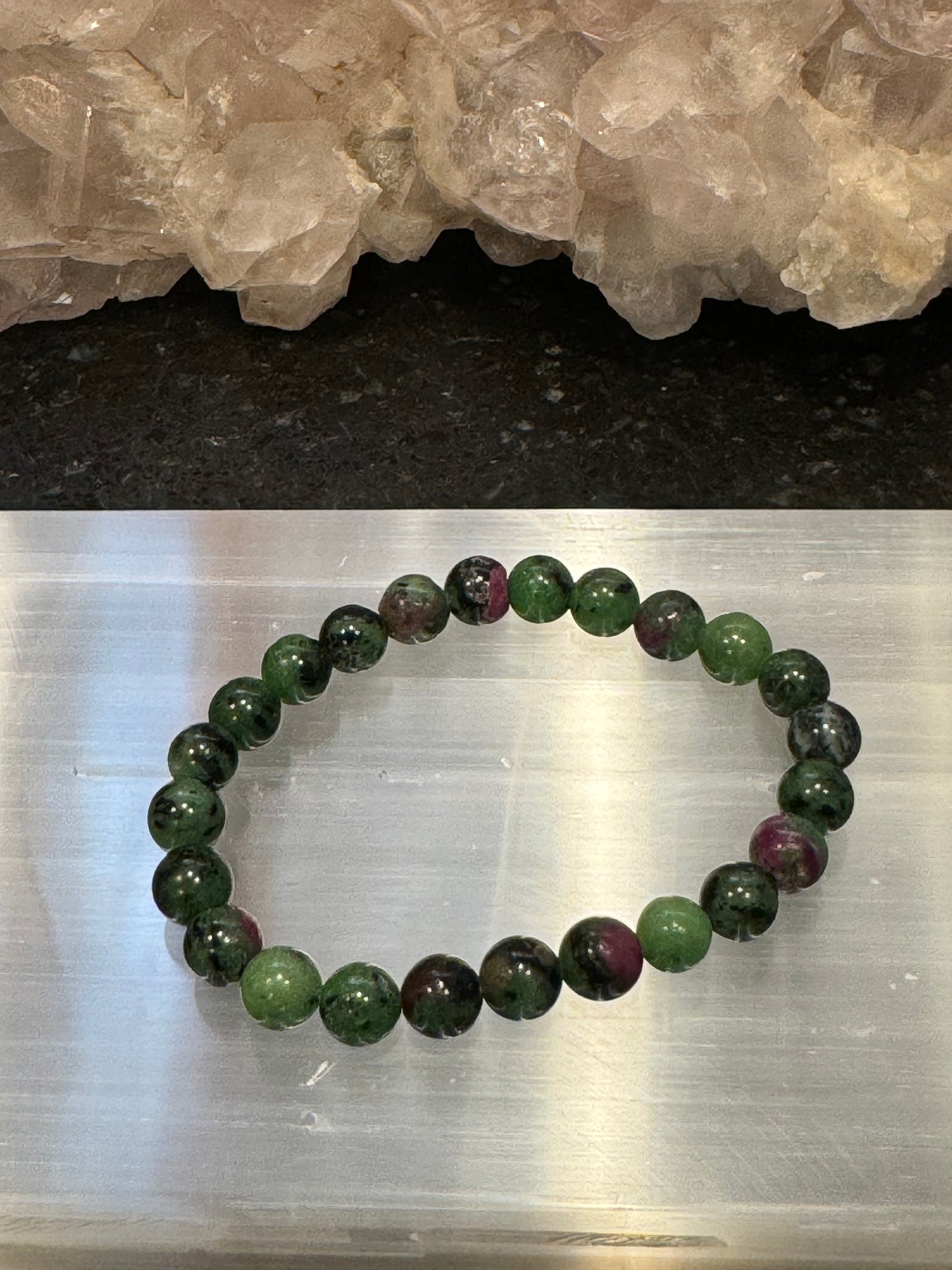 Ruby Zoisite Bracelet 8mm