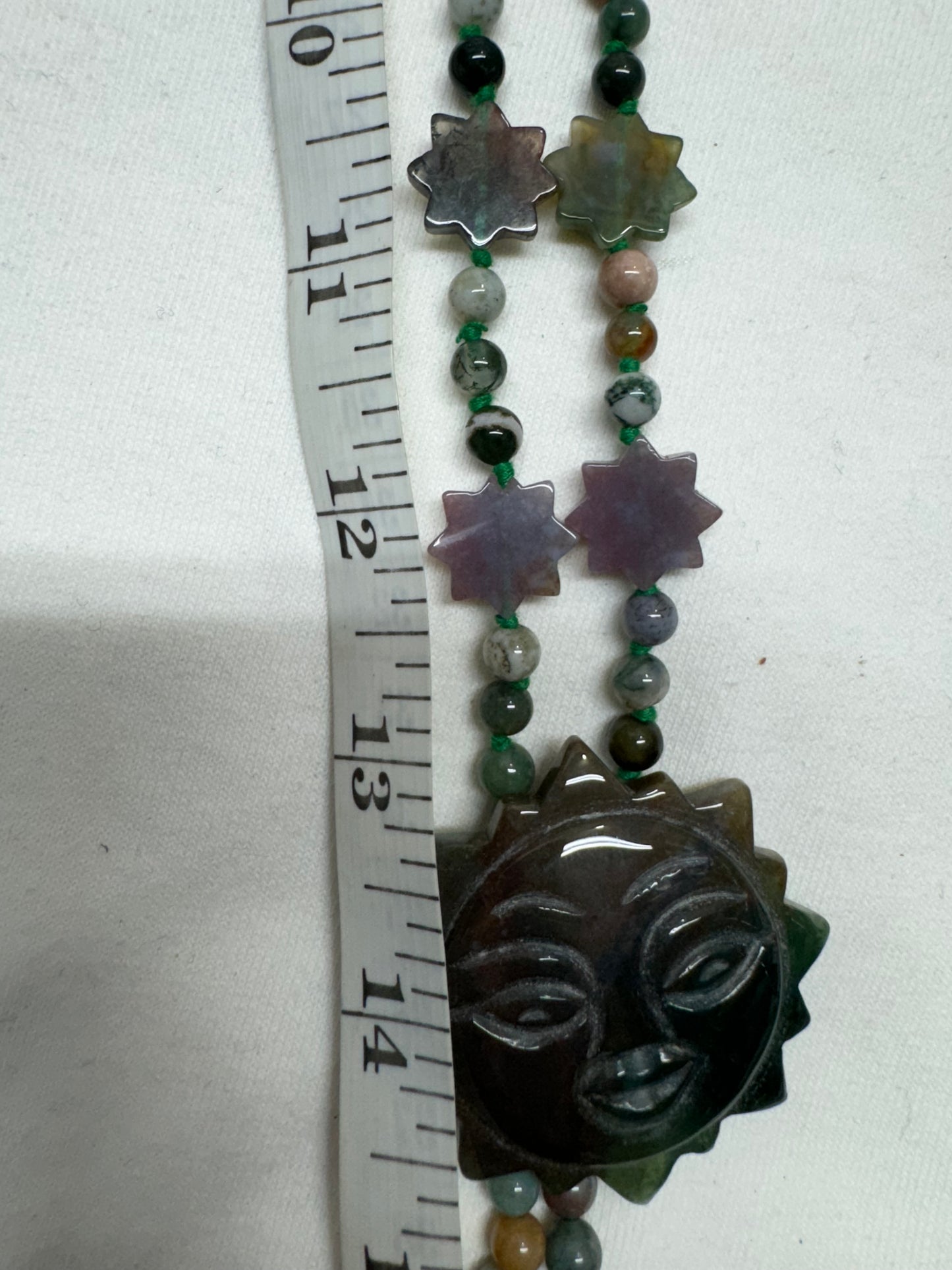 Agate Sun Necklace on hold- Ariyana