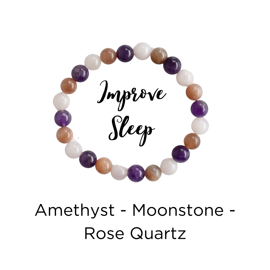 Improve SLEEP Intention Crystal  Bracelet