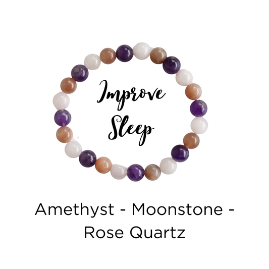 Improve SLEEP Intention Crystal  Bracelet