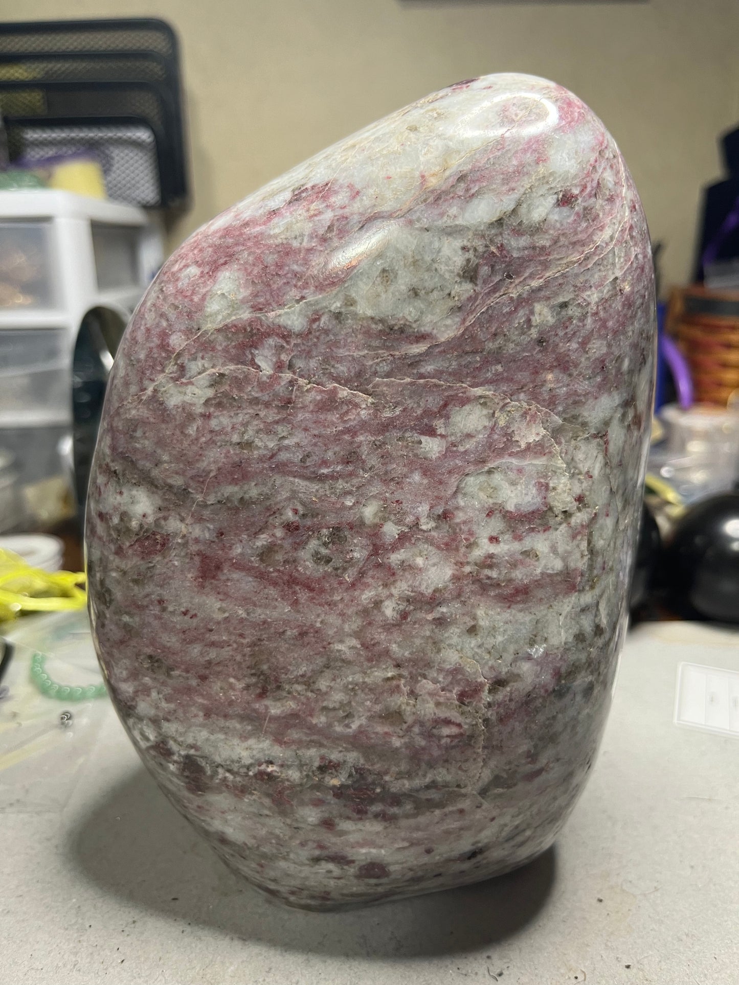 Huge Heavy Rubellite Freeform