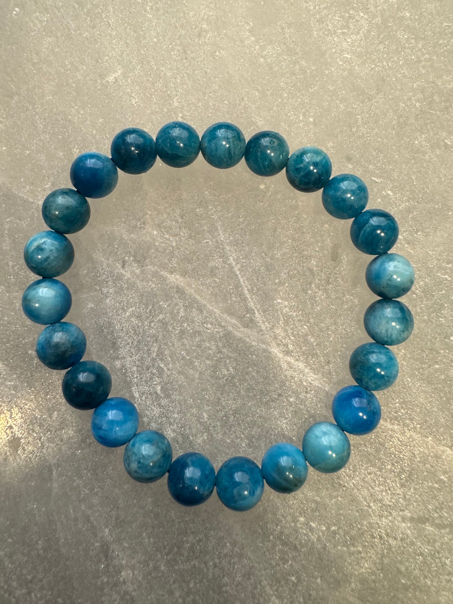 Blue Apatite Stone Bracelet