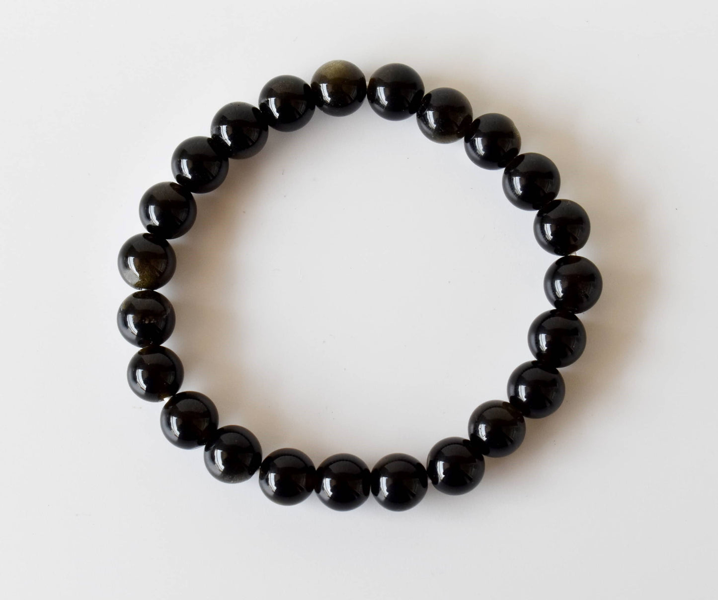 Golden Obsidian Crystal Bracelet 8mm