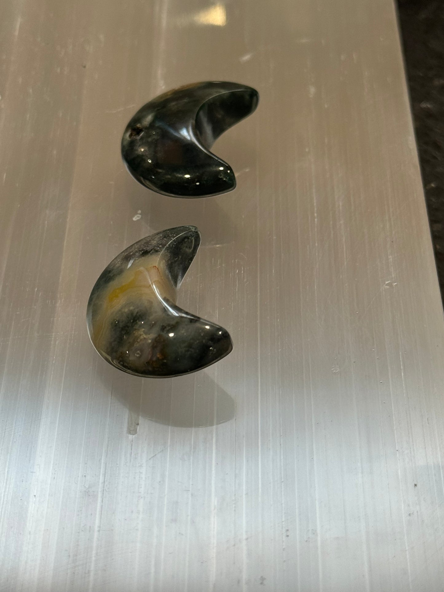 Ocean Jasper Moon Set of 2