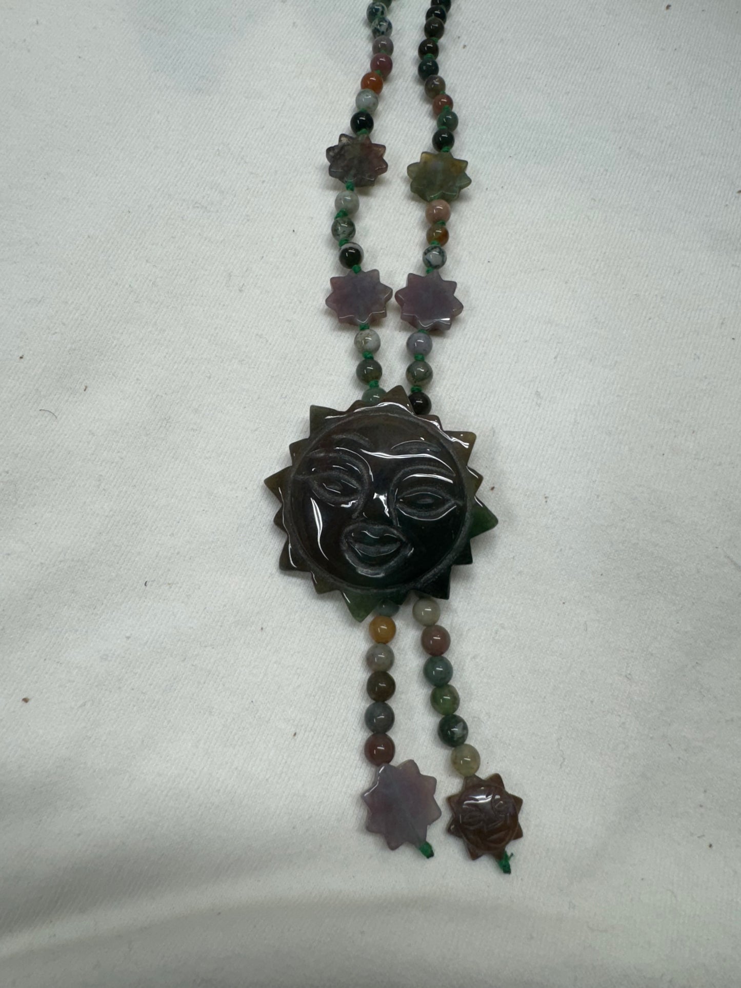 Agate Sun Necklace on hold- Ariyana