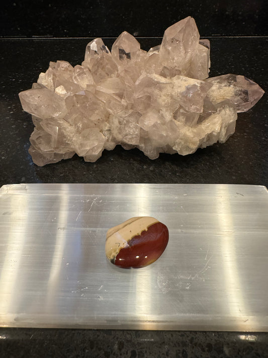 Mookaite Crystal Flat Smooth Stone