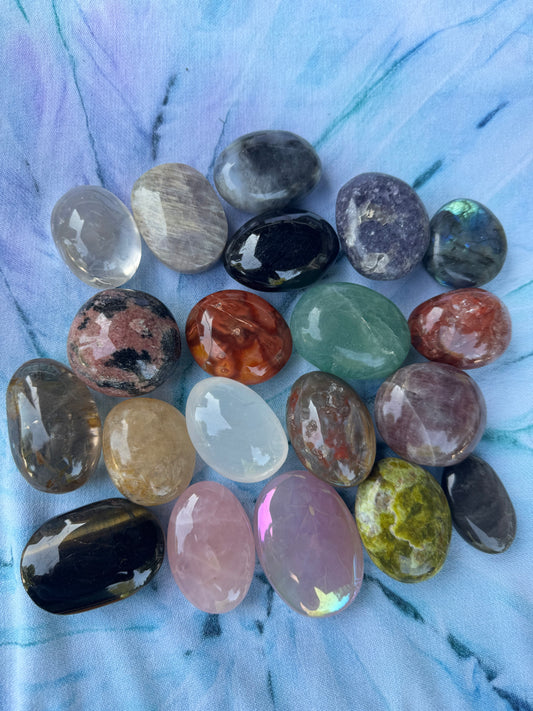 Crystal Palm Stone Choices - Variety Crystal Stones for Selection