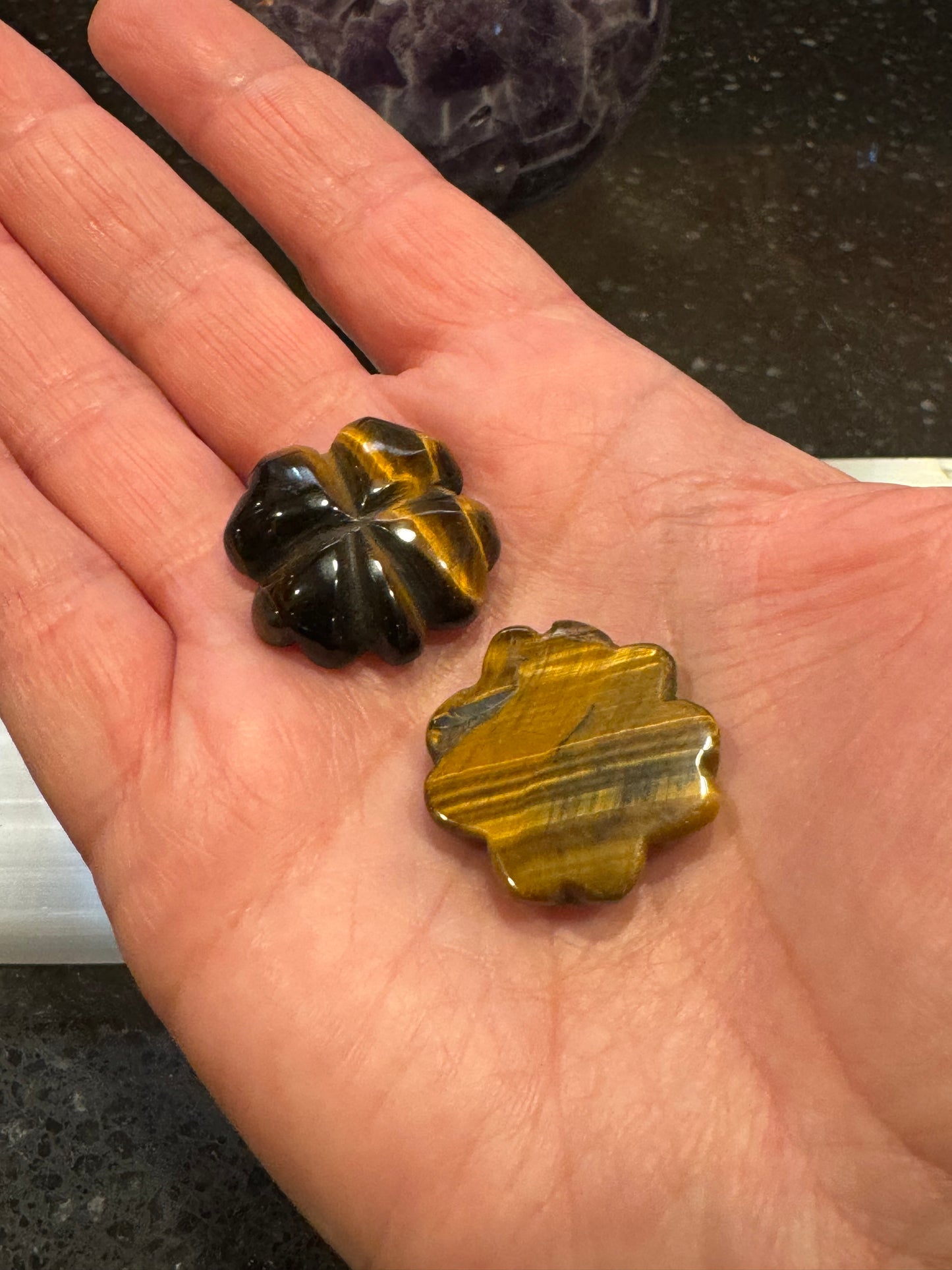 Tiger’s Eye Clover Set of 2