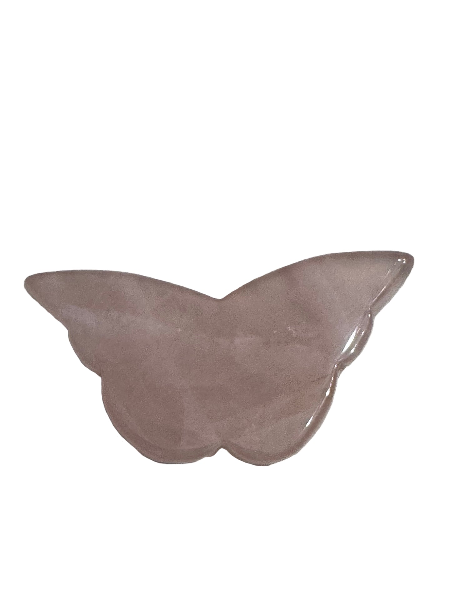 Rose Quartz Carved Butterfly