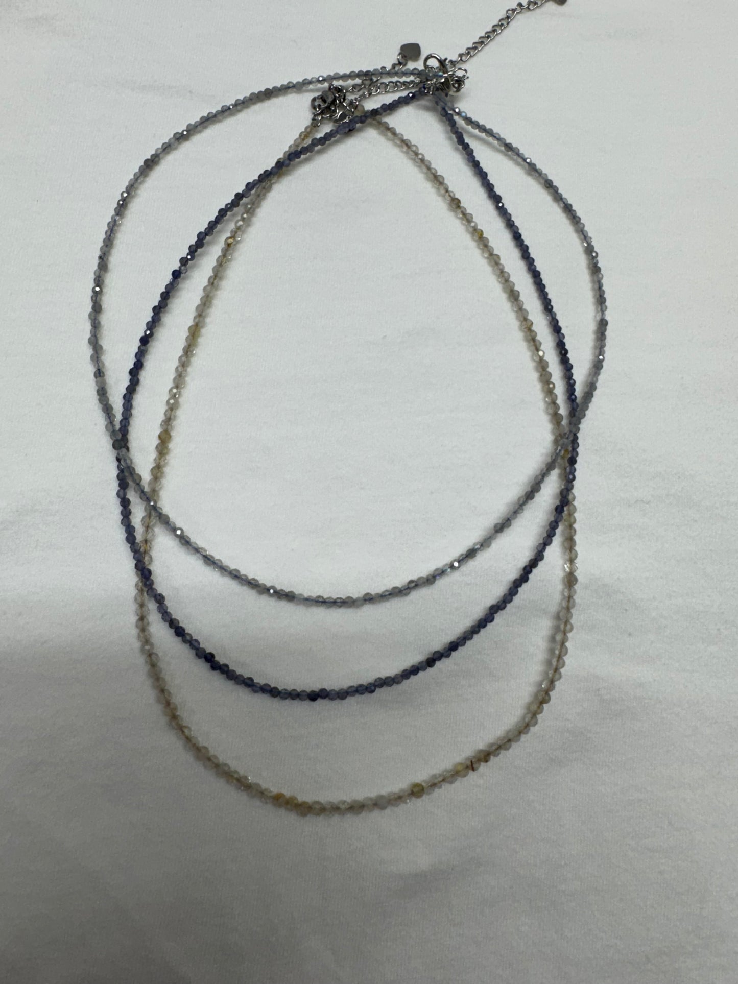 Dainty 2mm Crystal Necklace or Manifesting Trios