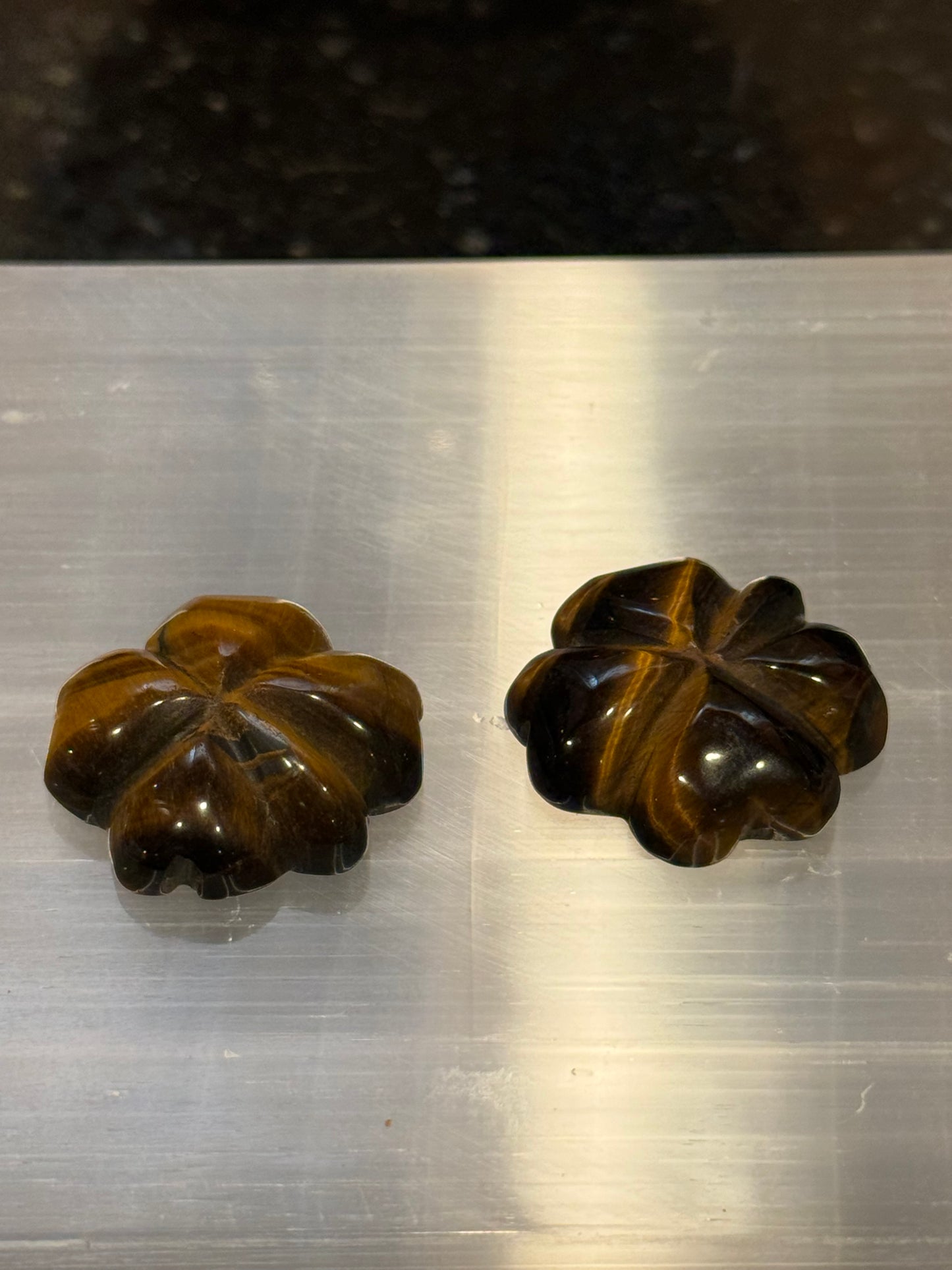 Tiger’s Eye Clover Set of 2